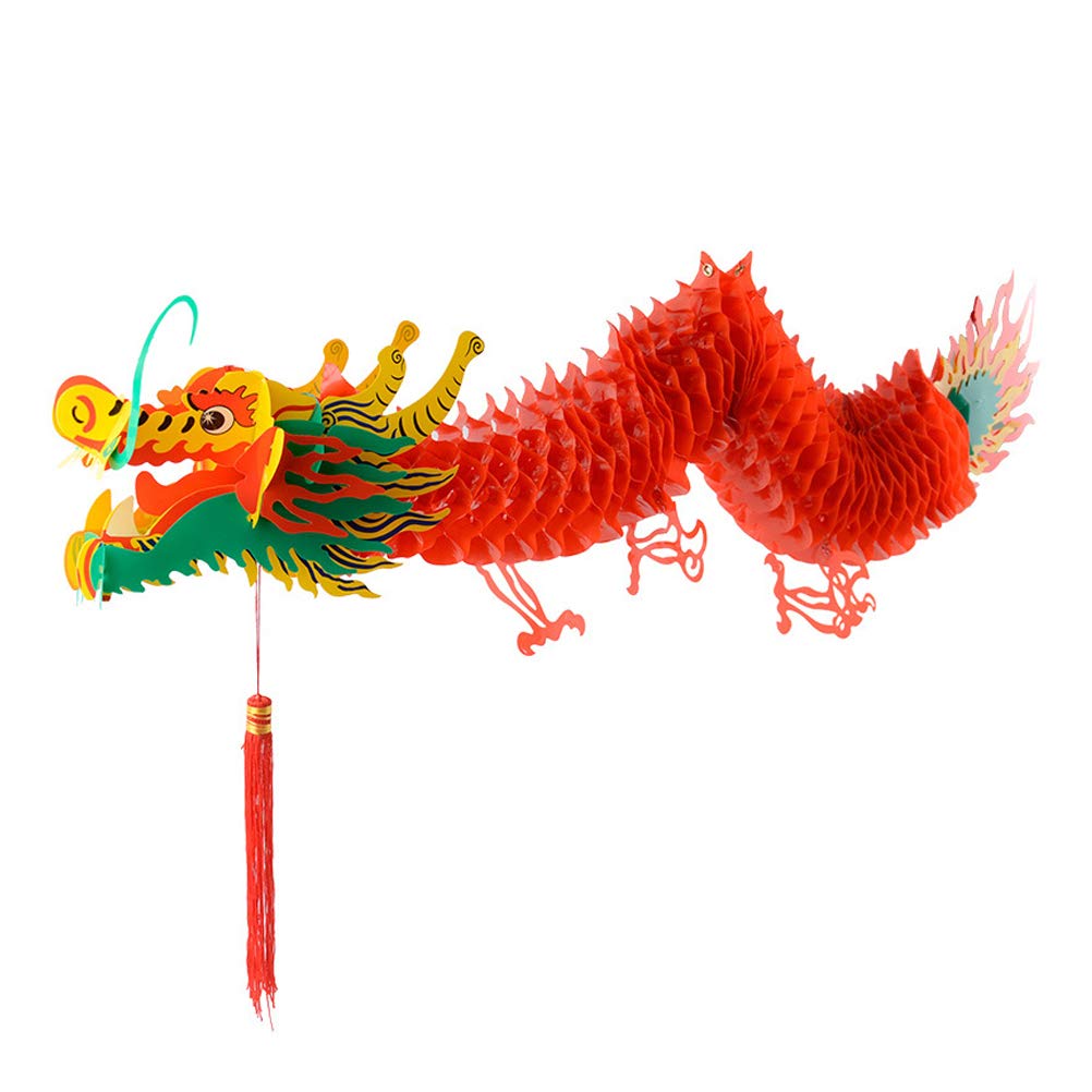 3D Dragon Hanging Decoration Outdoor Lantern Dragon Banner Lantern Festival Ornament Outdoor Ornament Chinese New Year Decoration Dragon Lamp Chinese Ornaments Chinese Style China