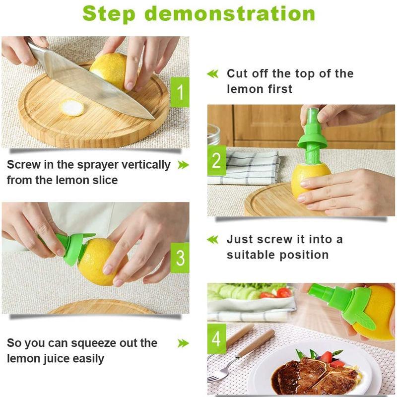 3pcs/set Household Portable Lemon Squeezer, Plastic Manual Lemon Juicer, Lemon Press Tool For Kitchen