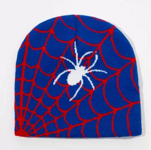 1 Piece  Color Block Spider Web Hat, Casual Warm Soft Hat for Fall & Winter, Knitting beanie for Men and Women,  Top Tier beanie,  Pull On Closure Cap, Cheap Black Friday Deal