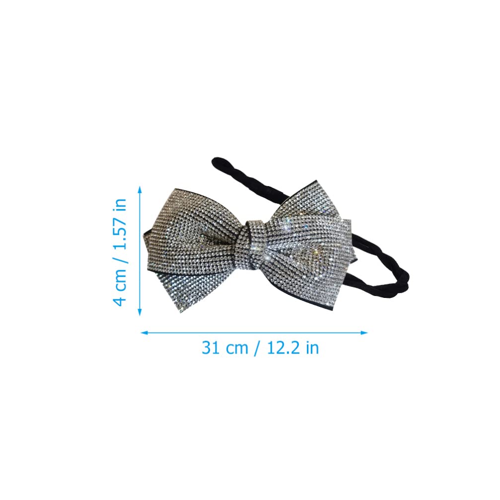 Bow Tie Hair Iron Womens Hair Clips Small Bun Maker for Hair Bowknot Bun Maker Girls Hair Bun Shaper Hair Bun Making Tool Hair Bun Clip Bow Hair Tie Miss Modeling Headband Crystal