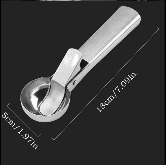 1 Piece Stainless Steel Ice Cream Ball Scoop, Durable Ice Cream Scoop, Household Ice Cream Ball Maker, Ice Cream Utensil