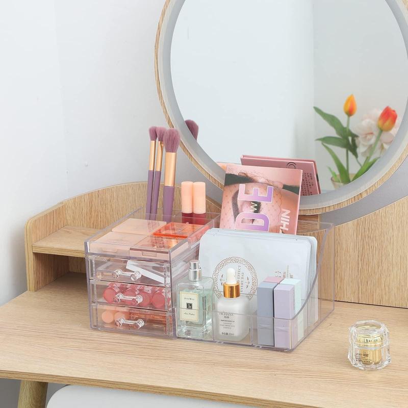 1 Piece Desktop Clear Cosmetic Storage Rack