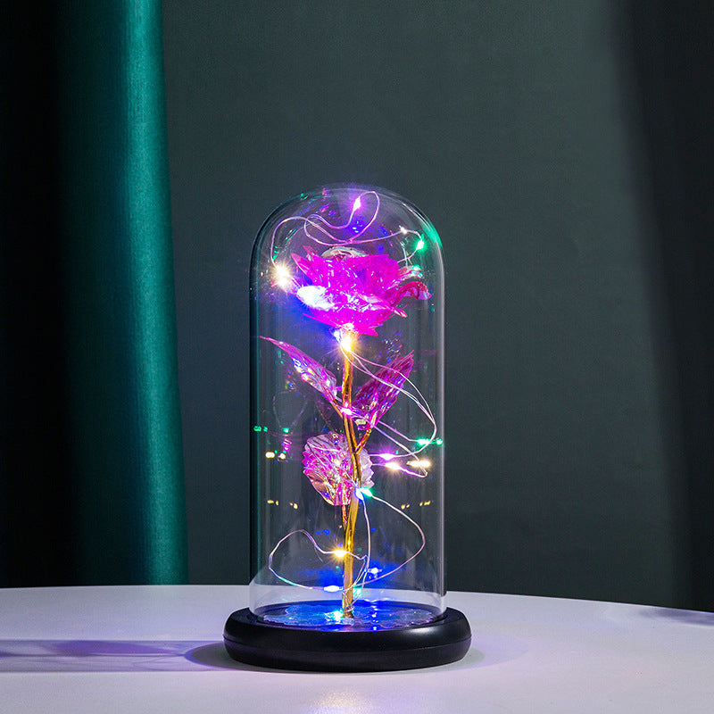 1 Piece Flower Rose Pattern Desktop Decorative LED Light , Anniversary Party Gifts, New Year Decor