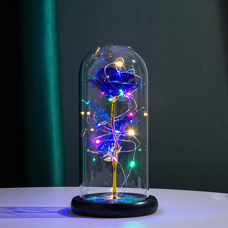 1 Piece Flower Rose Pattern Desktop Decorative LED Light , Anniversary Party Gifts, New Year Decor