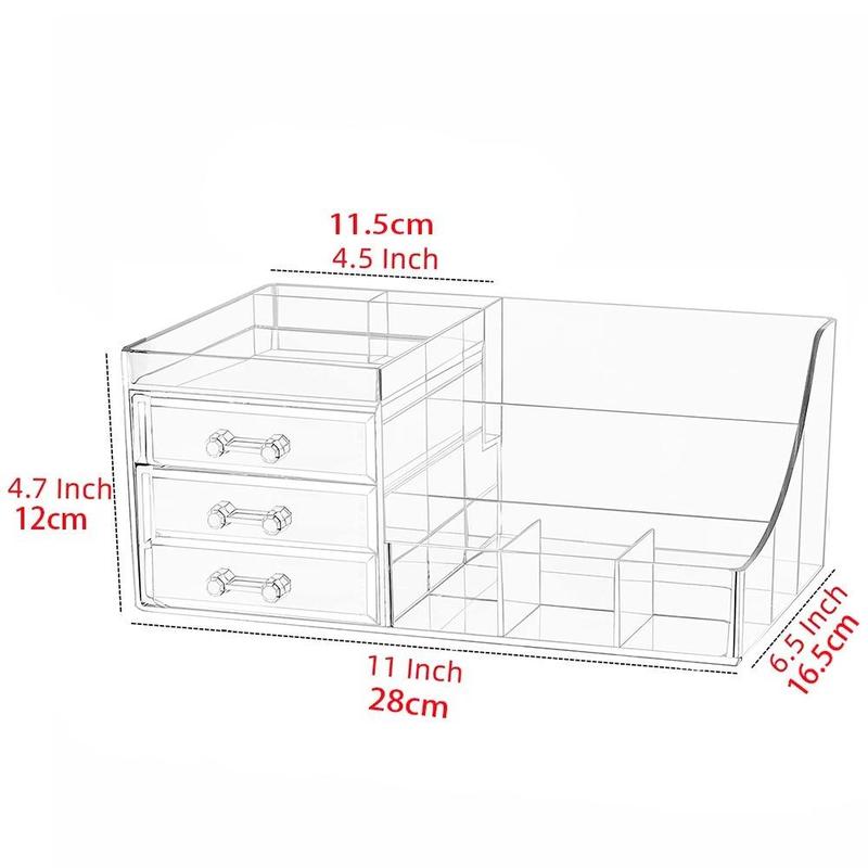 1 Piece Desktop Clear Cosmetic Storage Rack