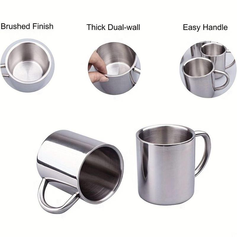 1 Piece Stainless Steel Cup With Handle