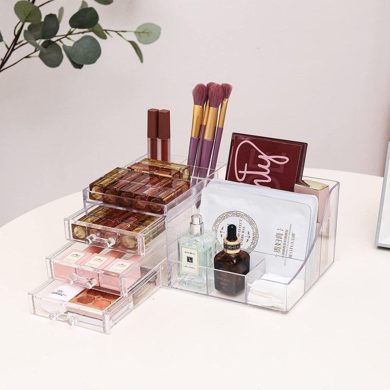 1 Piece Desktop Clear Cosmetic Storage Rack