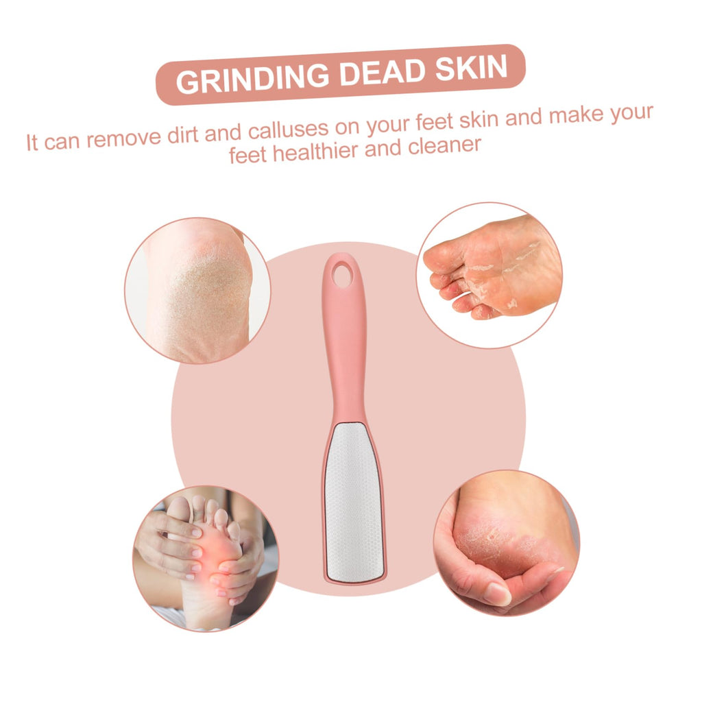 Dead Skin File Foot Scraper for Removal Metal Foot Remover Rasp Remover Tool Wet Foot Scrubber Heel Scraper for Feet Foot Peel Tool Exfoliating Stainless Steel Nursing Supplies