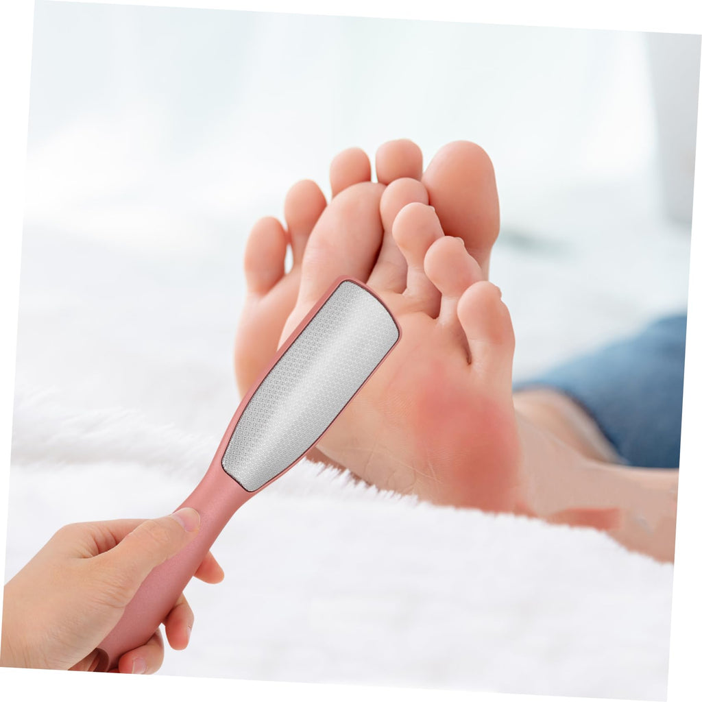 Dead Skin File Foot Scraper for Removal Metal Foot Remover Rasp Remover Tool Wet Foot Scrubber Heel Scraper for Feet Foot Peel Tool Exfoliating Stainless Steel Nursing Supplies