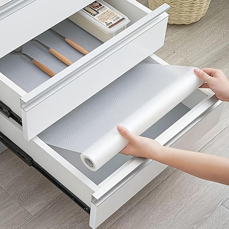 1 Piece Clear Drawer Liner, Solid Color Non-Adhesive Shelf Liner, Home Care Supplies