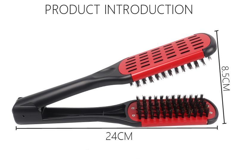 Beard Clamp Brush, Hair Splint Brush Styling Tool Ergonomic ABS for Home Hair Salon for Men Women