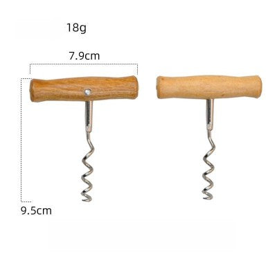 1 piece wooden handle can opener, can opener, tin can multi-purpose can opener, can opener, beer bottle opener, red wine