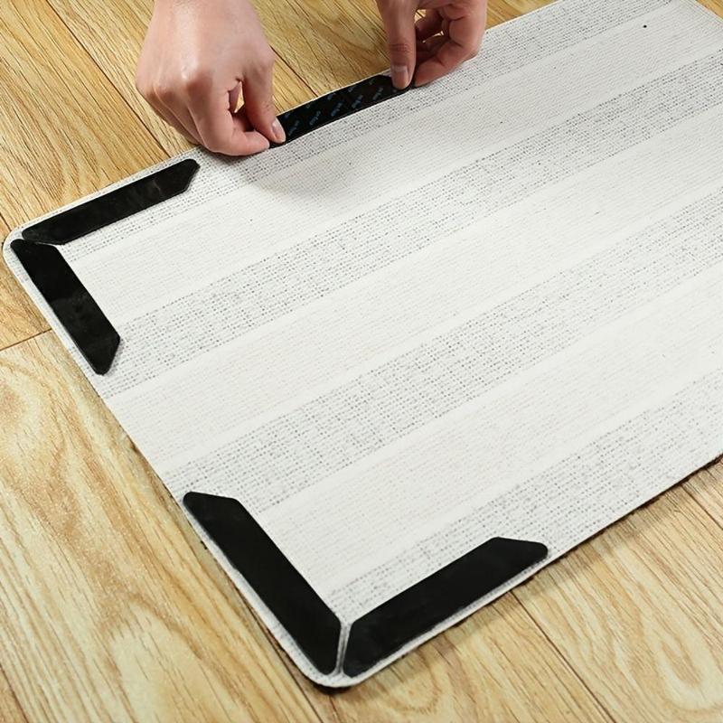 8pcs Non Slip Rug Gripper, Self Adhesive Rug Gripper, Rug Corner Gripper For Home Living Room Bedroom