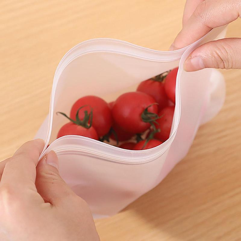 2pcs Clear Food Storage Bag