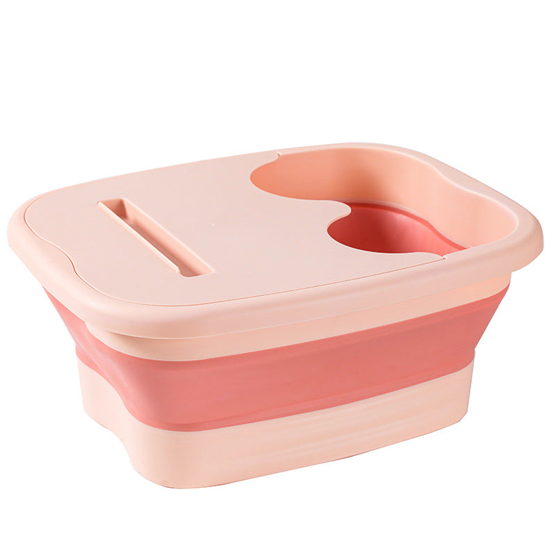 1 Piece Foldable Foot Bath Basin, Collapsible Foot Bath Bucket, Plastic Foot Bath Massager for Relaxation and Pain Relief, Foldable Foot Bucket for Soaking Feet