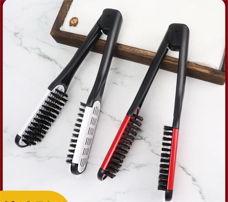 Beard Clamp Brush, Hair Splint Brush Styling Tool Ergonomic ABS for Home Hair Salon for Men Women