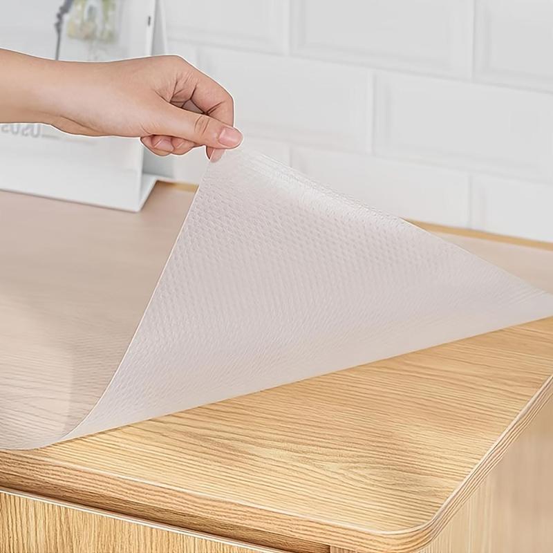 1 Piece Clear Drawer Liner, Solid Color Non-Adhesive Shelf Liner, Home Care Supplies