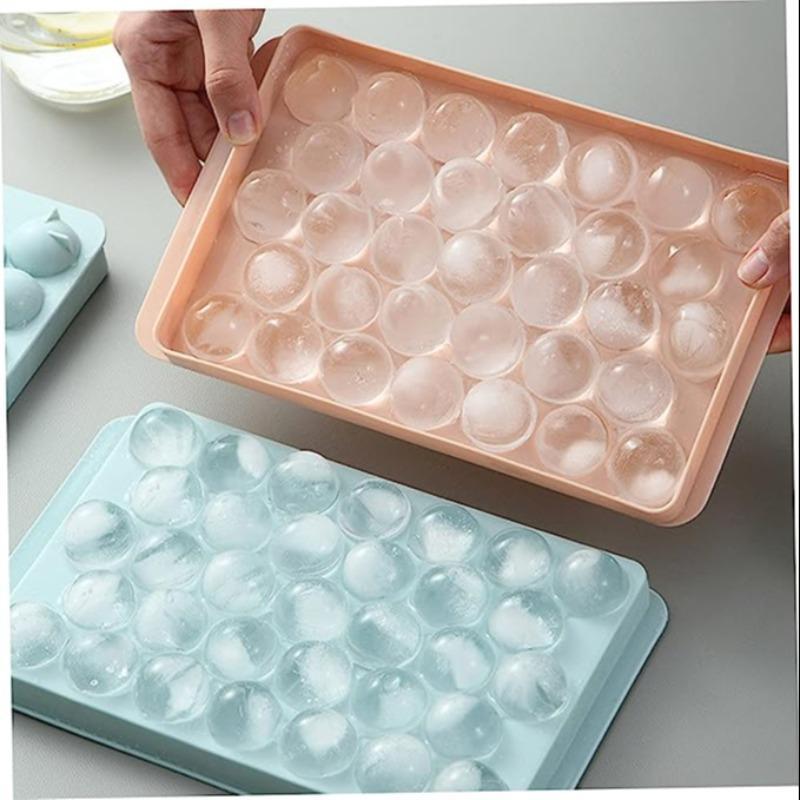 1 Piece Ice Cube Tray, 33 Grids Ice Ball Tray, Ice Ball Maker Mold for Freezer, Kitchen Ice Making Tools