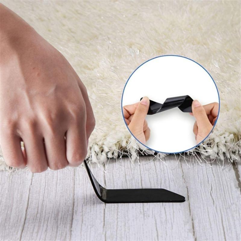 8pcs Non Slip Rug Gripper, Self Adhesive Rug Gripper, Rug Corner Gripper For Home Living Room Bedroom