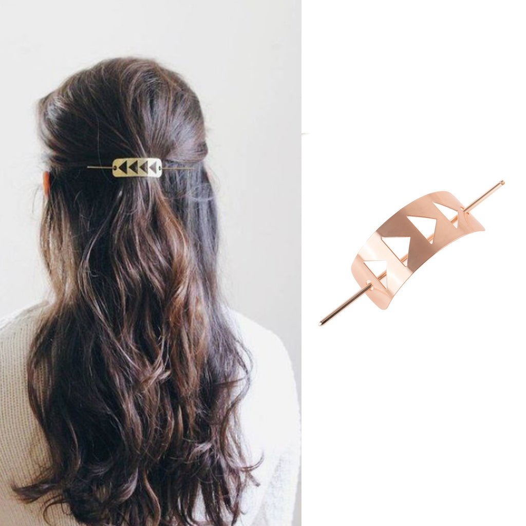 3pcs Simple Ponytail Hairpin Gold Hair Cuffs Vintage Hair Stick Fork Hair Cuff Bun with Stick Hair Clip for Wedding Shawl Pin Women Hair Cuff Bun Golden Headband French Miss Alloy