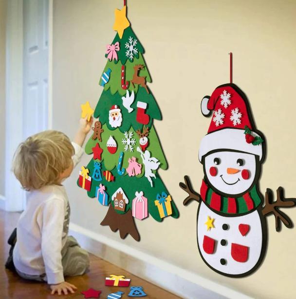 Christmas tree non-woven Christmas holiday pendant diy decoration felt Christmas tree