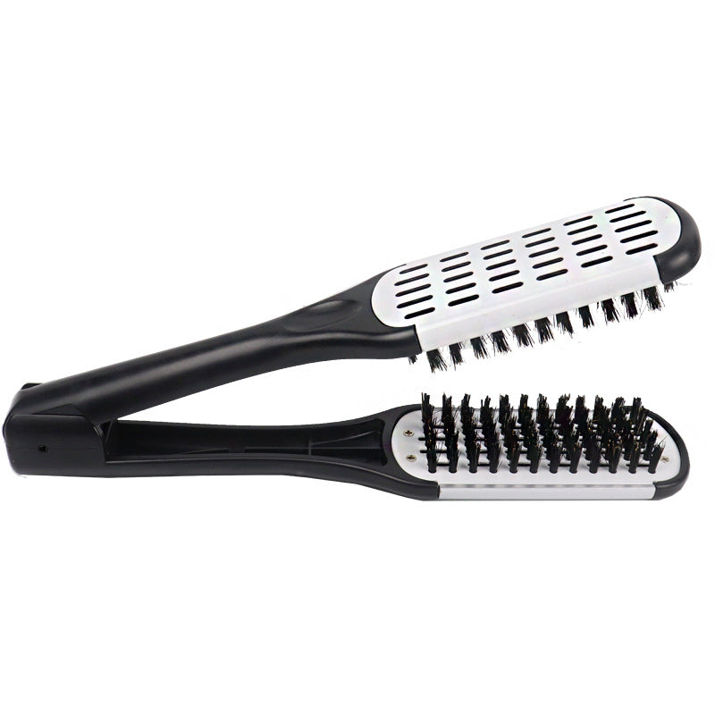 Beard Clamp Brush, Hair Splint Brush Styling Tool Ergonomic ABS for Home Hair Salon for Men Women