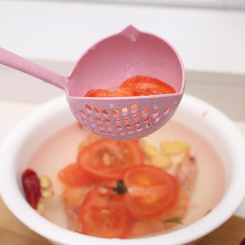 3pcs Durable Long Handle Colander Spoon