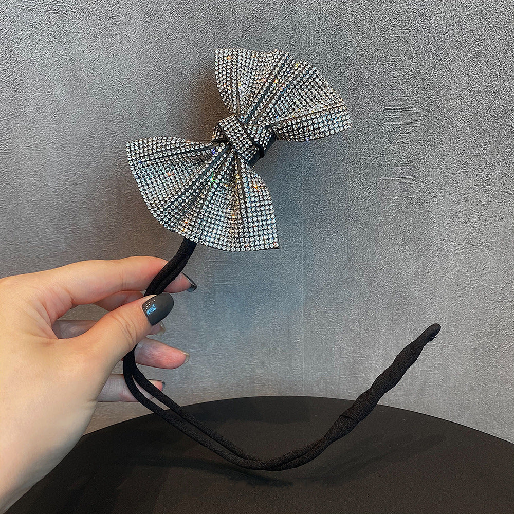 Bow Tie Hair Iron Womens Hair Clips Small Bun Maker for Hair Bowknot Bun Maker Girls Hair Bun Shaper Hair Bun Making Tool Hair Bun Clip Bow Hair Tie Miss Modeling Headband Crystal