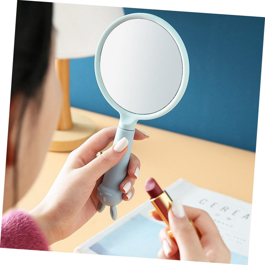 3pcs Handheld Vanity Mirror Vanity Hand Mirror Small Makeup Mirror Handheld Cosmetic Mirror countertop Mirror Small Hand Mirror Beauty Mirror Travel Desk Mirror Make up pp