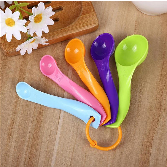 5pcs Multicolor Measuring Spoon Set