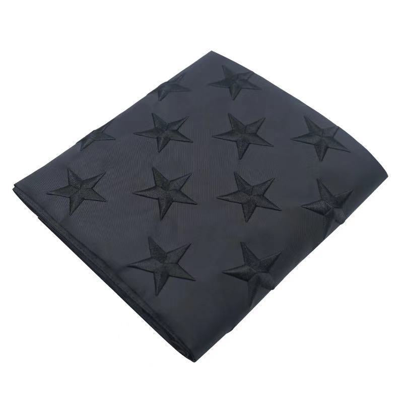 All Black American Flag, Multi purpose,4 Brass Grommets,Outdoor/Indoor Standard Black USA Flag.