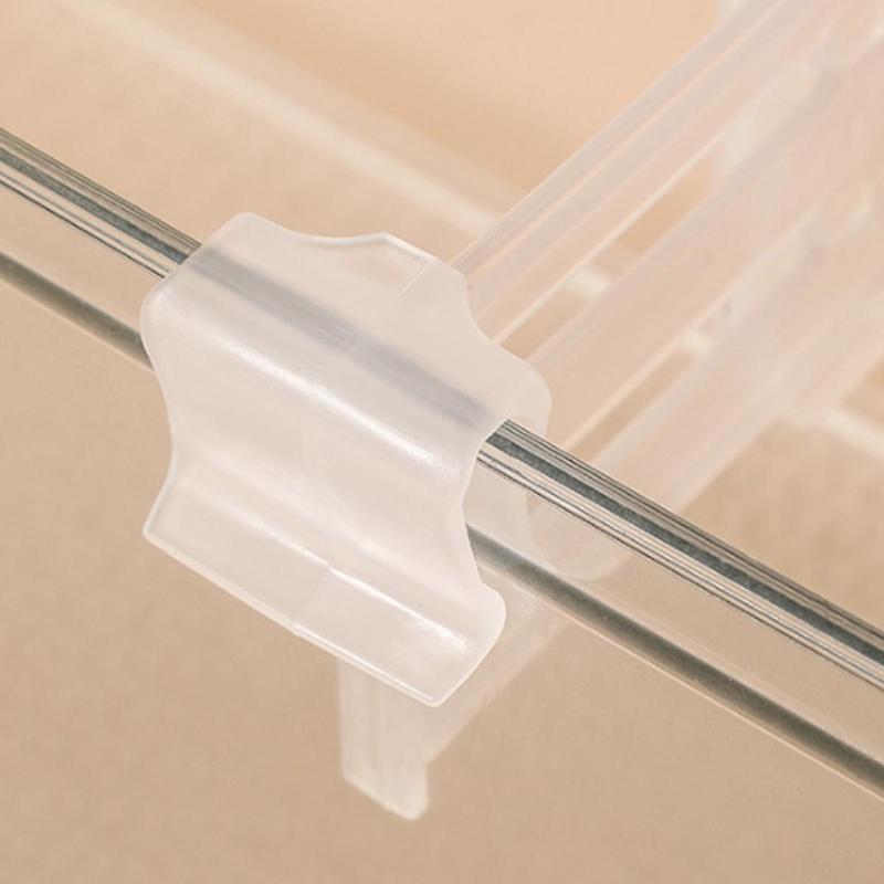 4pcs Clear Refrigerator Shelf Divider