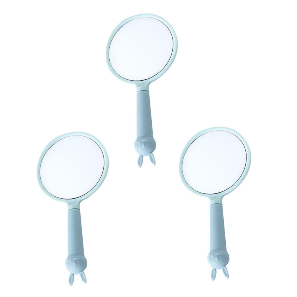 3pcs Handheld Vanity Mirror Vanity Hand Mirror Small Makeup Mirror Handheld Cosmetic Mirror countertop Mirror Small Hand Mirror Beauty Mirror Travel Desk Mirror Make up pp