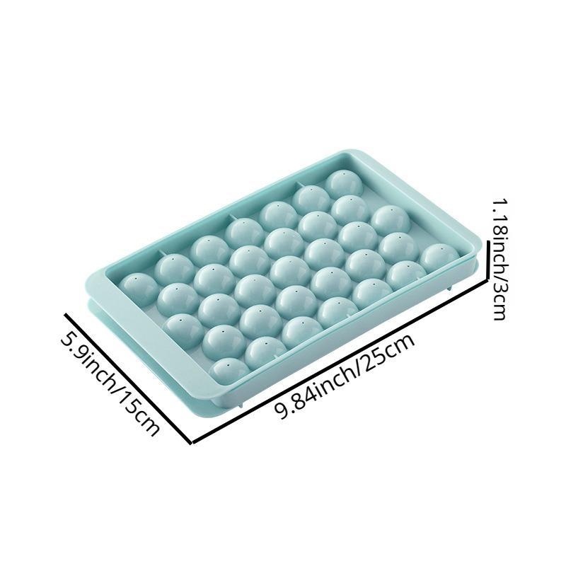 1 Piece Ice Cube Tray, 33 Grids Ice Ball Tray, Ice Ball Maker Mold for Freezer, Kitchen Ice Making Tools