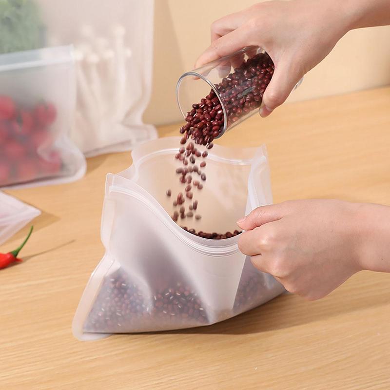 2pcs Clear Food Storage Bag