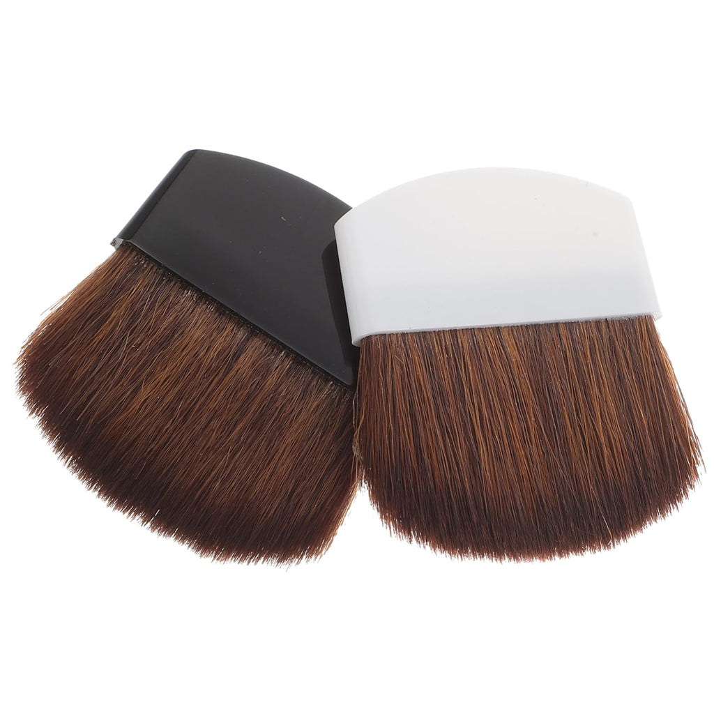 2pcs Foundation Brush for Liquid Makeup Liquid Foundation Brush Powder Brush Make up Brushes Kabuki Brush Contour Brush Concealer Brush Kabuki Foundation Brush Smudge Brush Sponge