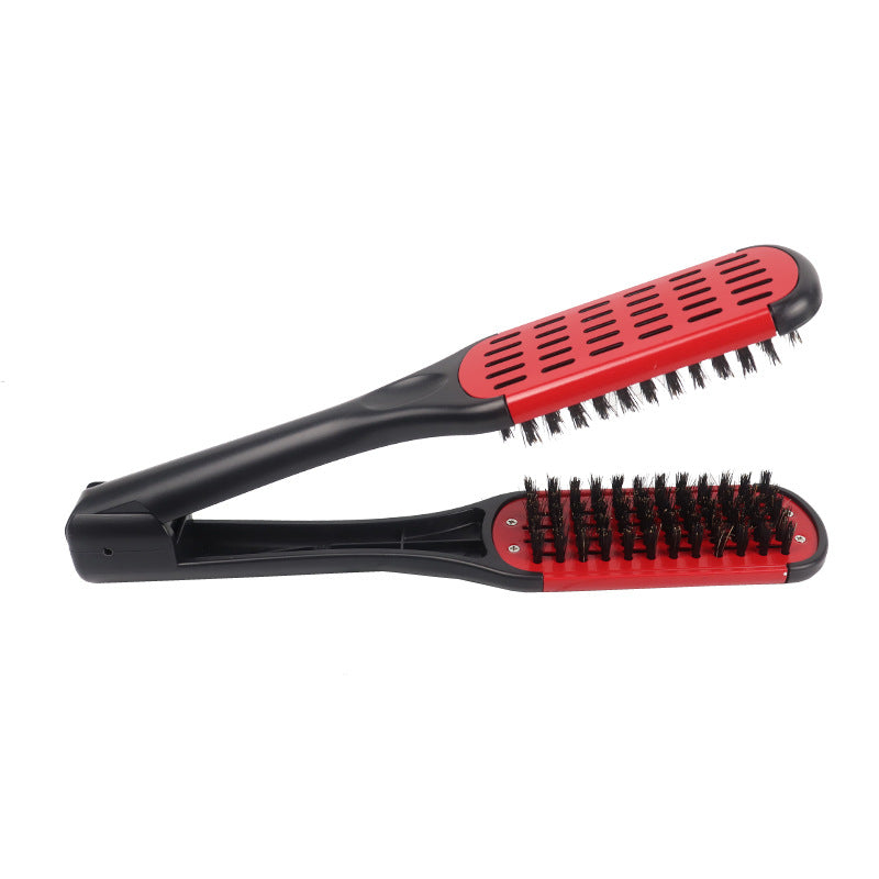 Beard Clamp Brush, Hair Splint Brush Styling Tool Ergonomic ABS for Home Hair Salon for Men Women