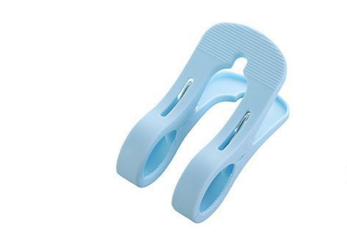 2pcs Plastic Windproof Drying Clip, Clothes Hanger, Plastic Durable Stable Hanger, Household Home Organizer Supplies