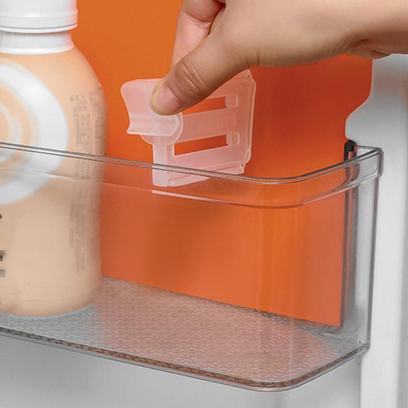 4pcs Clear Refrigerator Shelf Divider