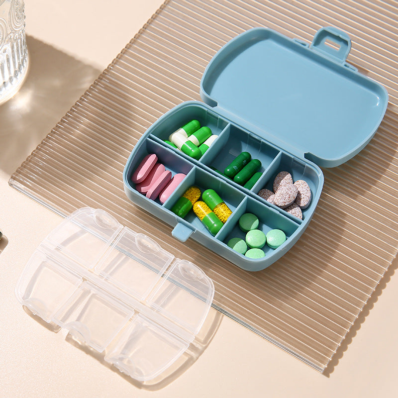 1 Piece Portable 6-grid Pill Box