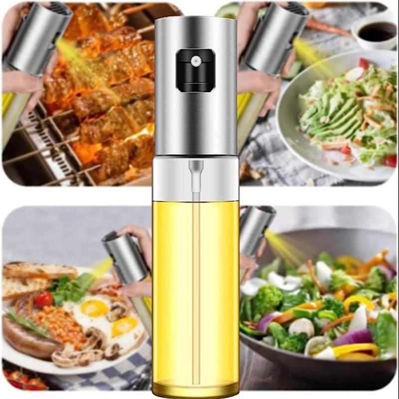 1 Piece Oil Spray Bottle, 100ml Glass Olive Oil Sprayer, Kitchen Baking Tool