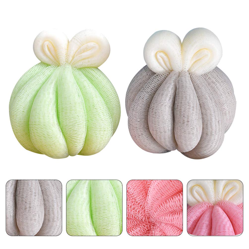 2pcs Bath Ball Body Sponge Wash Mesh Bath Sponge Soft Body Scrubber Bath Shower Sponge Exfoliating Mesh Brush Baby Sponge for Bathing Shower Ball South Korea Men and Women Clean