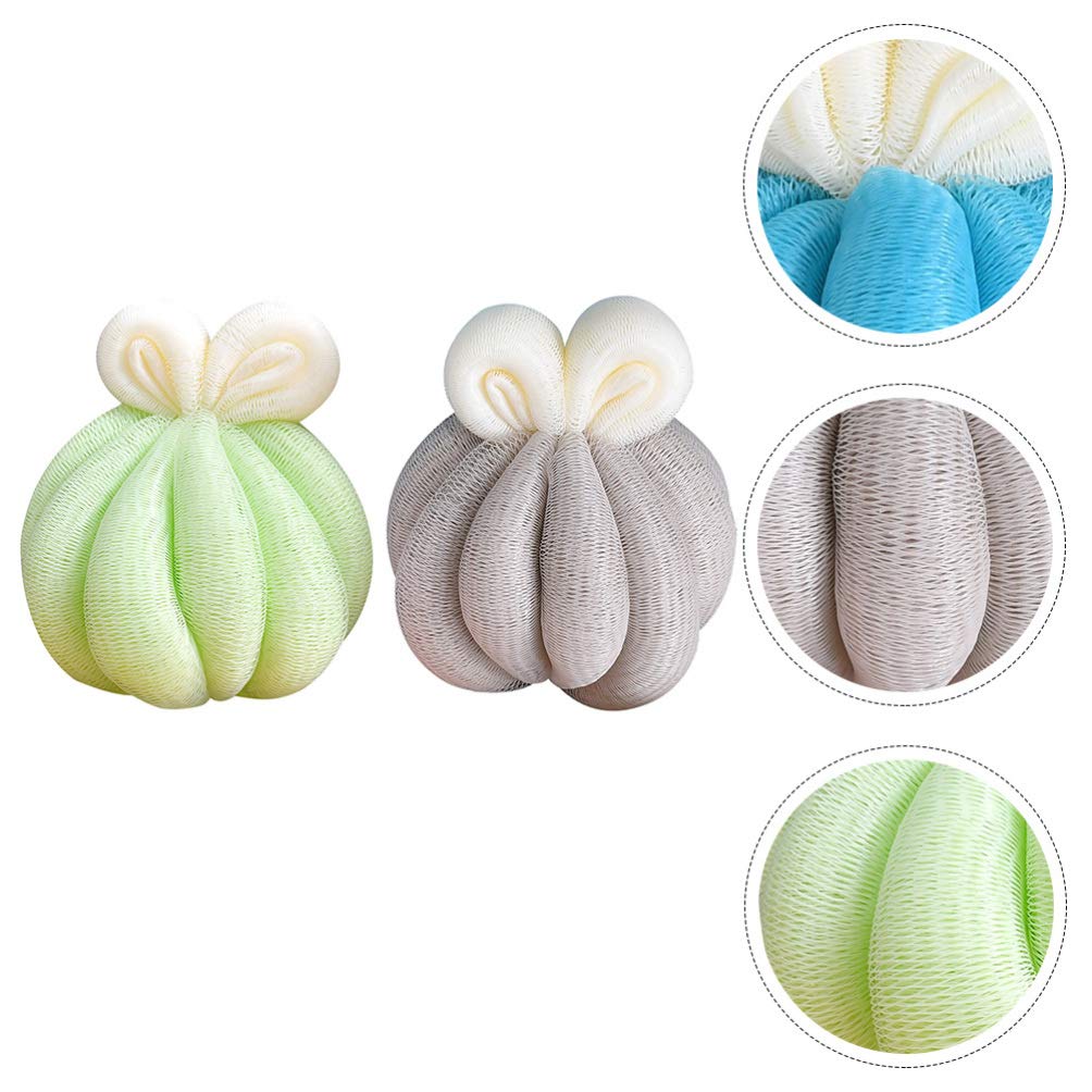 2pcs Bath Ball Body Sponge Wash Mesh Bath Sponge Soft Body Scrubber Bath Shower Sponge Exfoliating Mesh Brush Baby Sponge for Bathing Shower Ball South Korea Men and Women Clean