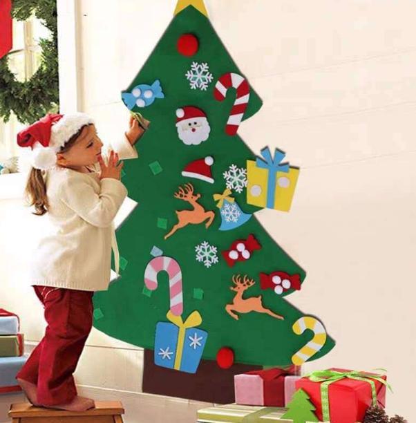 Christmas tree non-woven Christmas holiday pendant diy decoration felt Christmas tree