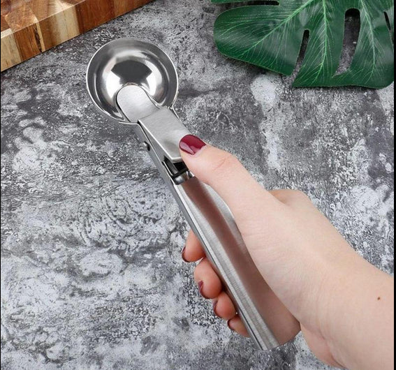 1 Piece Stainless Steel Ice Cream Ball Scoop, Durable Ice Cream Scoop, Household Ice Cream Ball Maker, Ice Cream Utensil