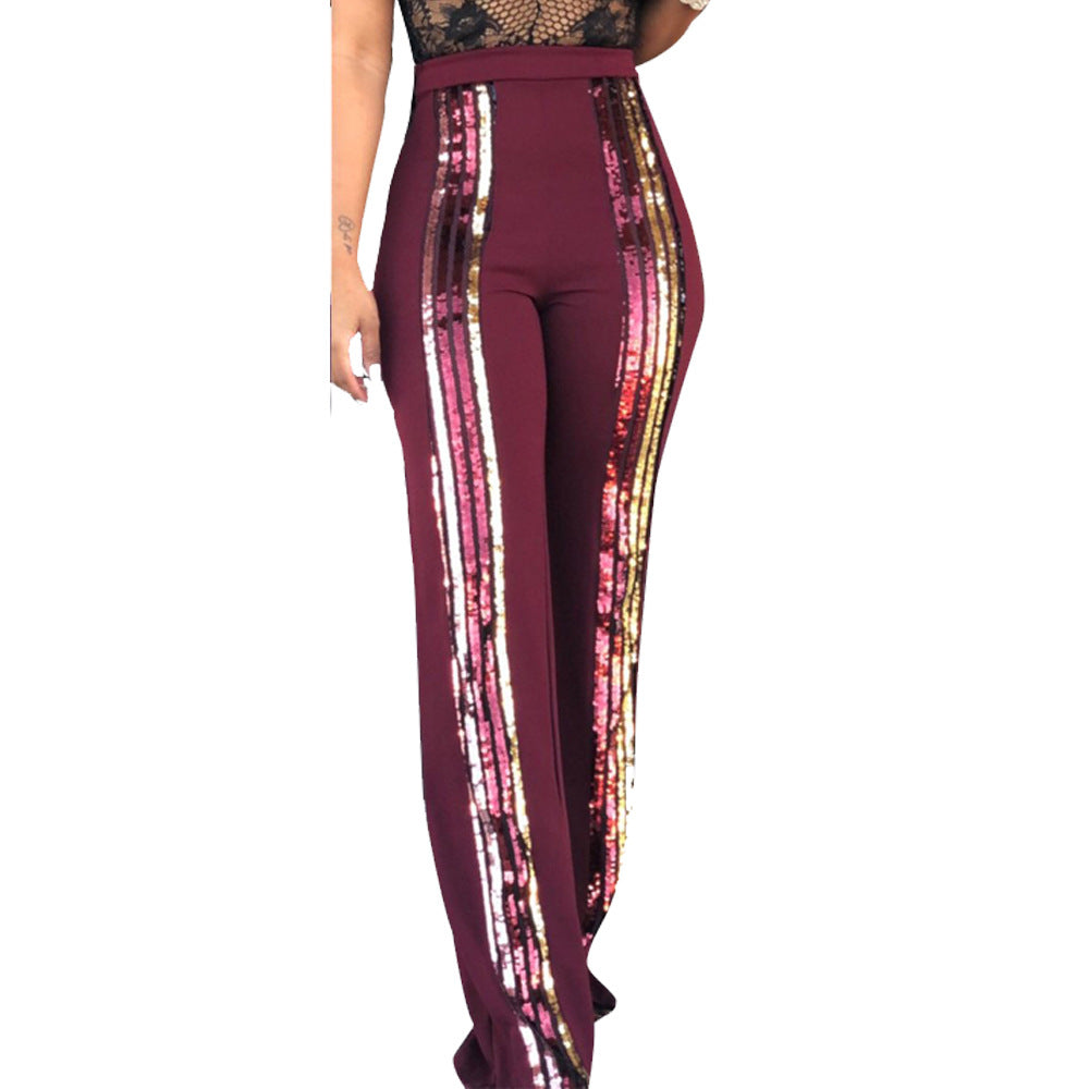 YM-8329 women fashion Sequins Pants