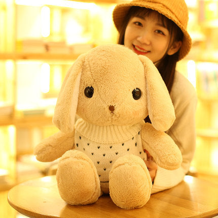 Cute Sleeping Doll Rabbit Plush Toy Lop Eared Rabbit Doll Ragdoll Girl