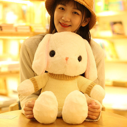 Cute Sleeping Doll Rabbit Plush Toy Lop Eared Rabbit Doll Ragdoll Girl