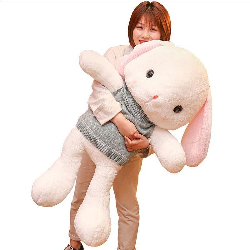 Cute Sleeping Doll Rabbit Plush Toy Lop Eared Rabbit Doll Ragdoll Girl