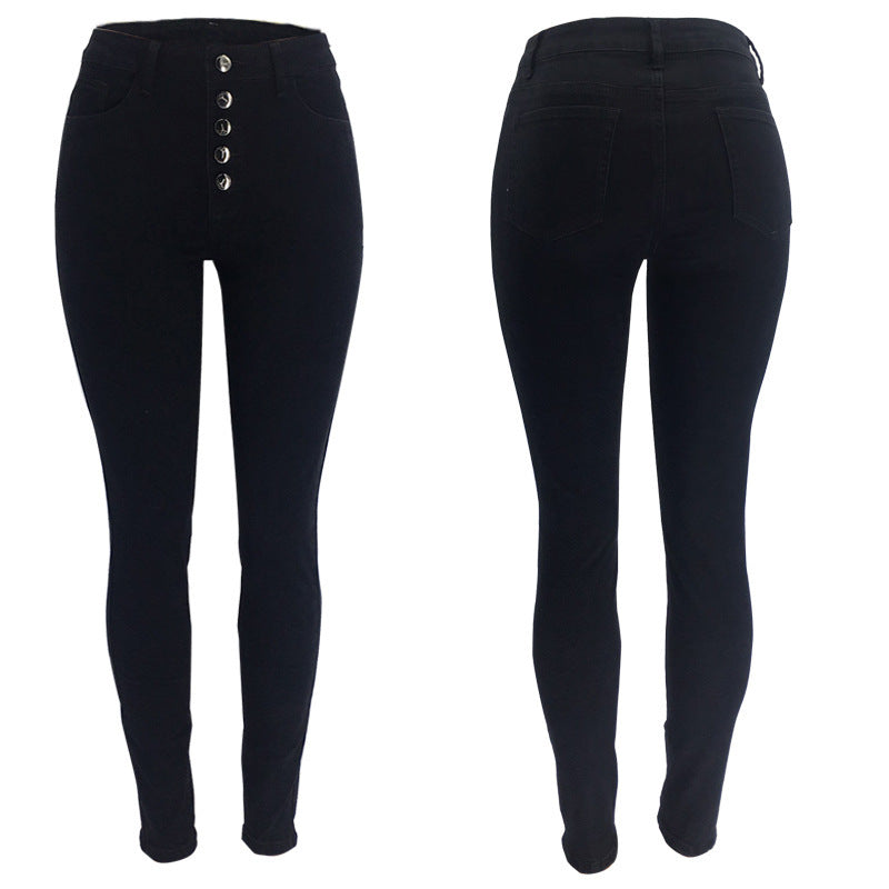 Bestseller Tight High Waist High-Elastic Hip-Lifting Denim Trousers